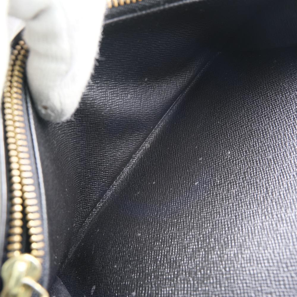 Louis Vuitton Black Leather Portefeuille Sarah wallet accessories