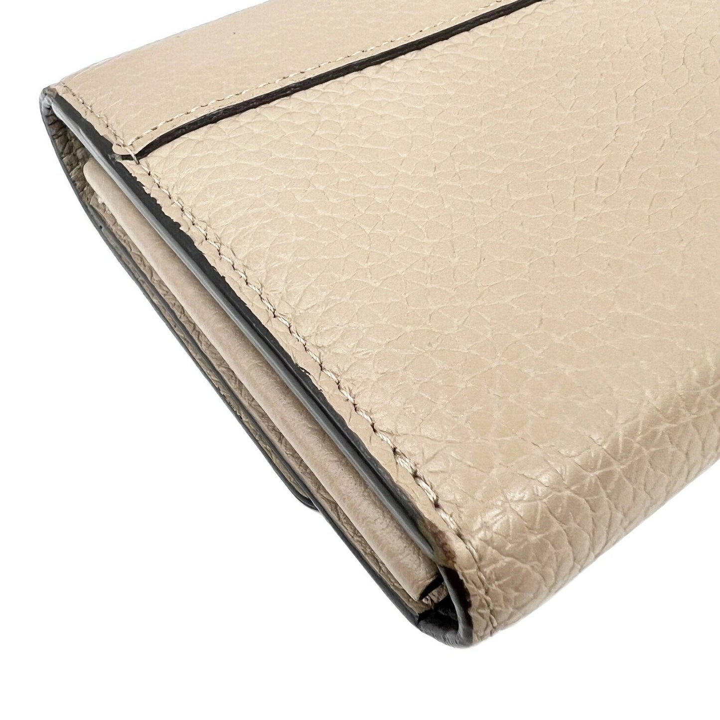 Louis Vuitton Beige Leather Portefeuille capucines wallet accessories