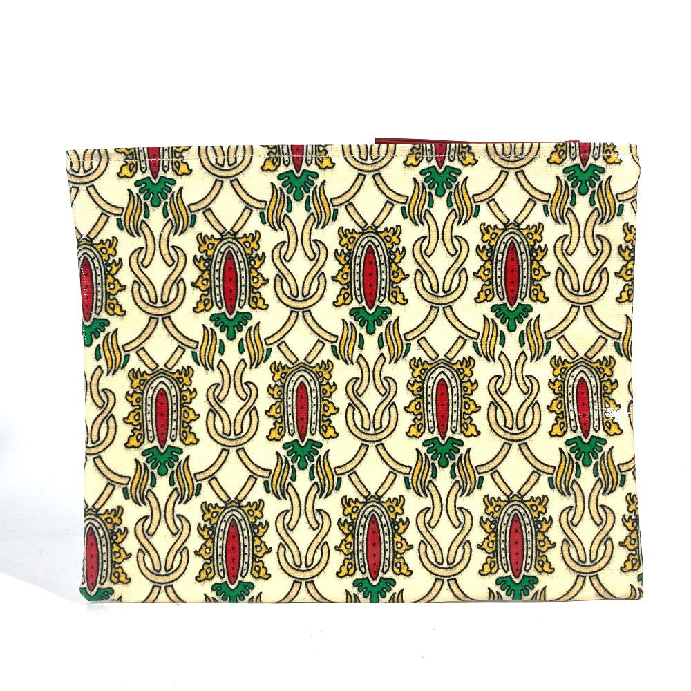 GUCCI Clutch bag Coated canvas Red Garden Women Used