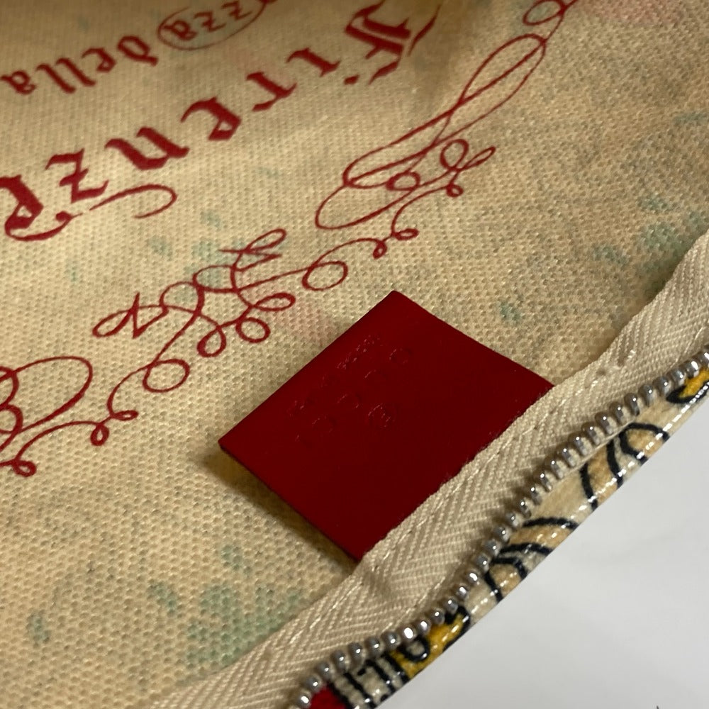 GUCCI Clutch bag Coated canvas Red Garden Women Used