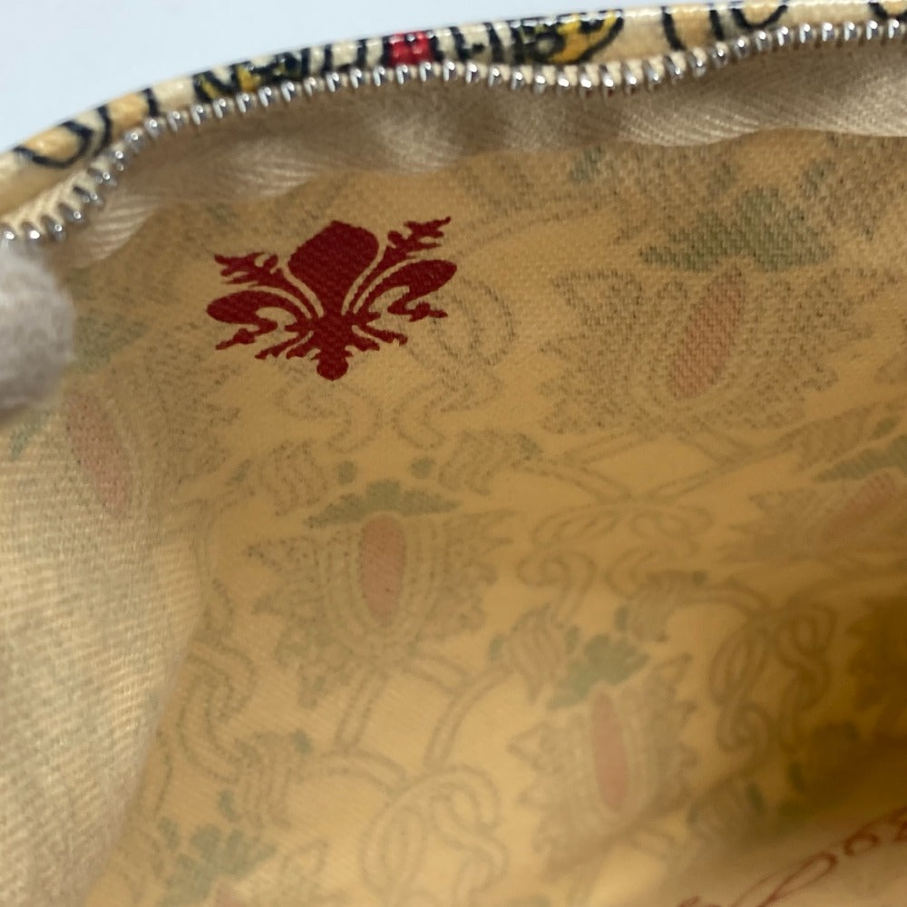 GUCCI Clutch bag Coated canvas Red Garden Women Used