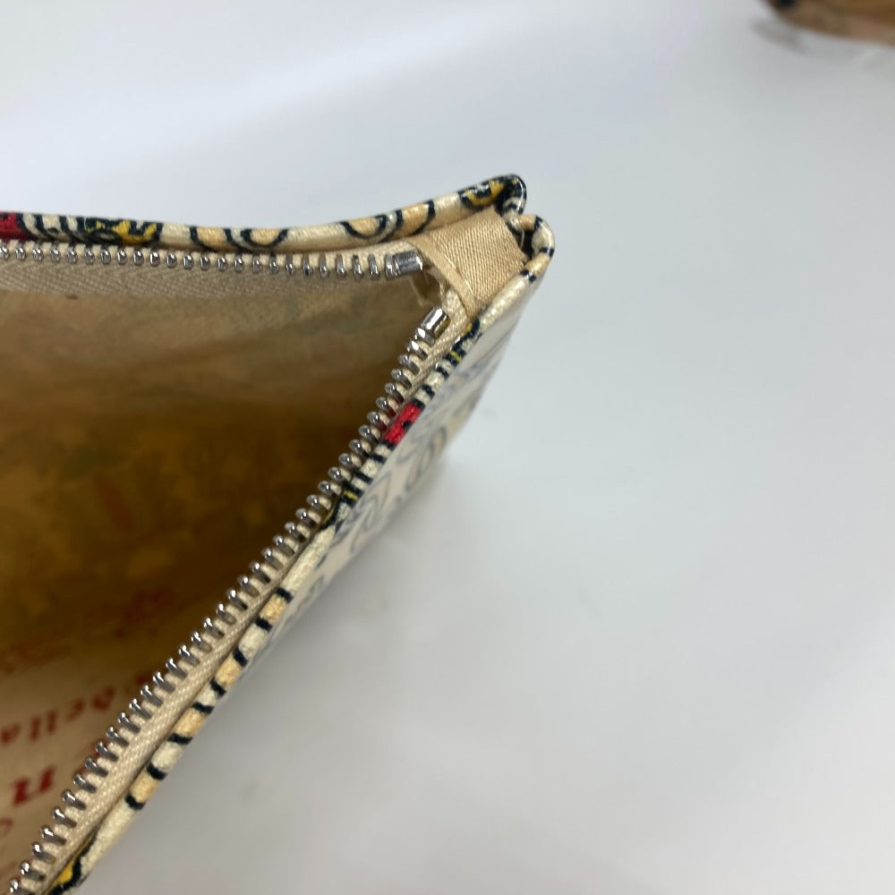 GUCCI Clutch bag Coated canvas Red Garden Women Used