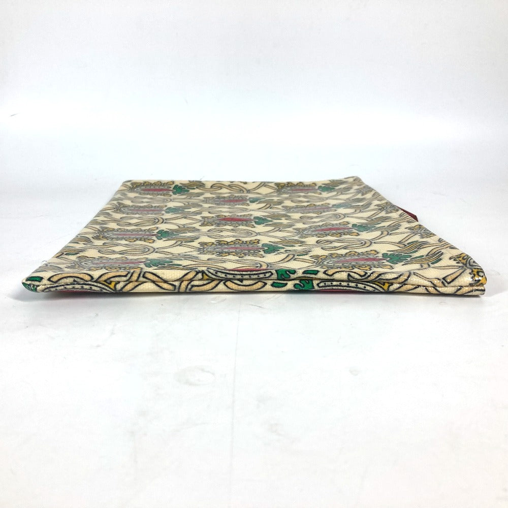 GUCCI Clutch bag Coated canvas Red Garden Women Used