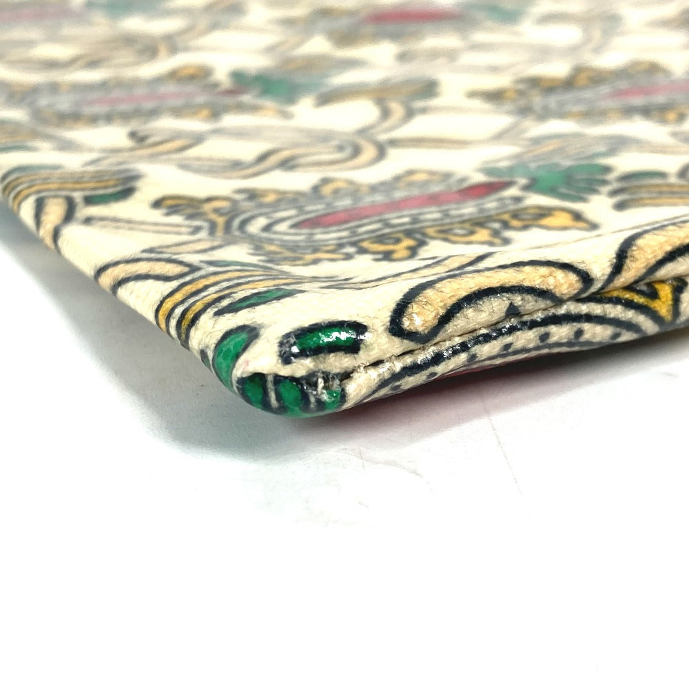 GUCCI Clutch bag Coated canvas Red Garden Women Used