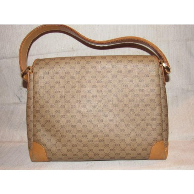 Gucci Brown Micro Guccissima Print Jackie satchel w a 'G' Twist Clasp