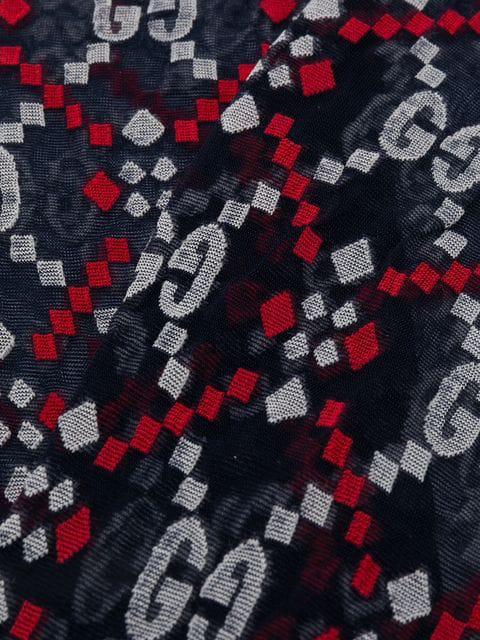 Gucci GG Jacquard Mesh Socks in Navy