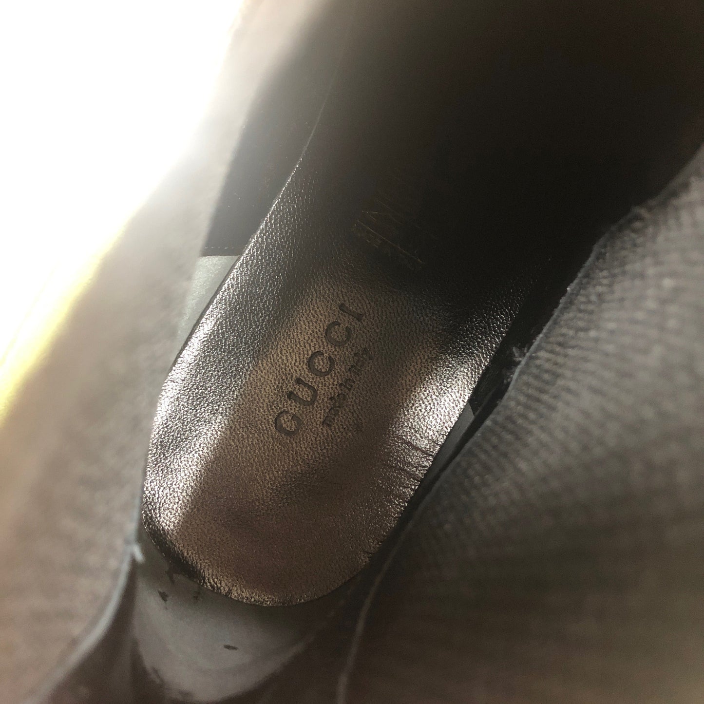 Gucci Nappa Matelasse Frances Chelsea Boots in Black