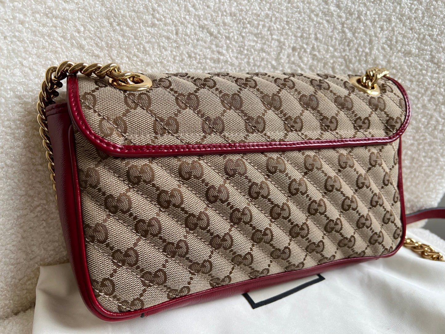 Gucci GG Beige Marmont Small Shoulder Bag (RRP £1,570)