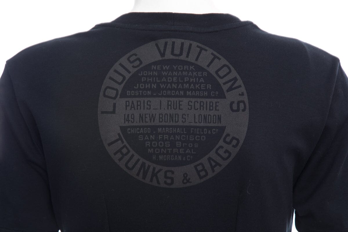 Louis Vuitton Black Graphic Print T-Shirt SZ S
