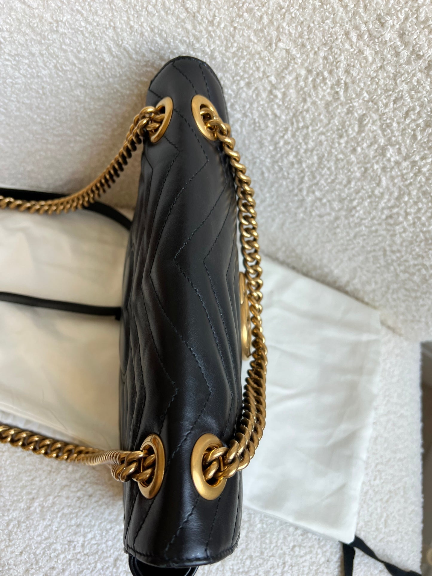 Gucci GG Black Marmont Small Shoulder Bag (RRP £1890)