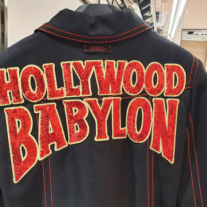Gucci Hollywood Babylon Denim Jacket in Black