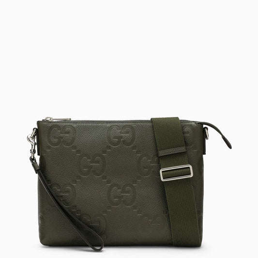 Gucci Green Jumbo Gg Shoulder Bag Men