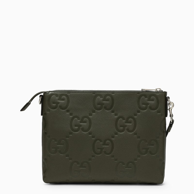 Gucci Green Jumbo Gg Shoulder Bag Men
