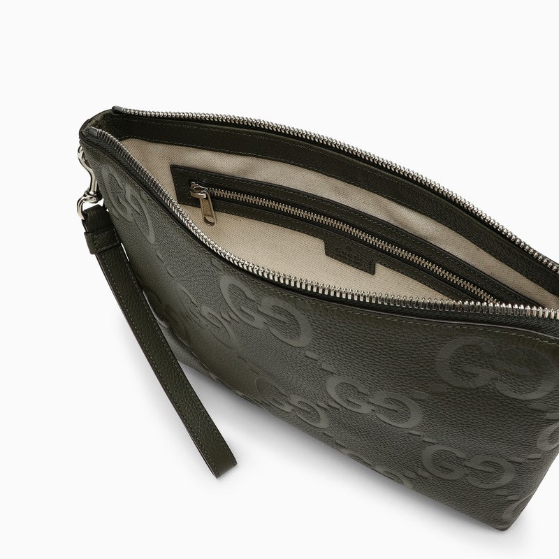 Gucci Green Jumbo Gg Shoulder Bag Men