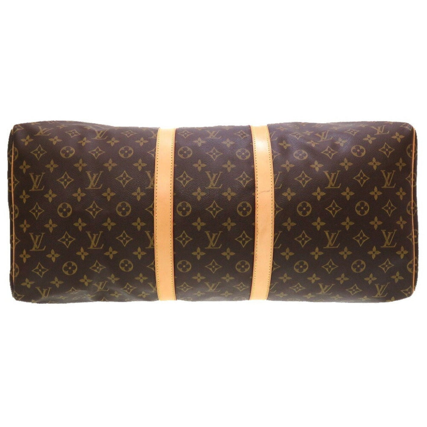 Louis Vuitton Brown Canvas Keepall 55 travel bag