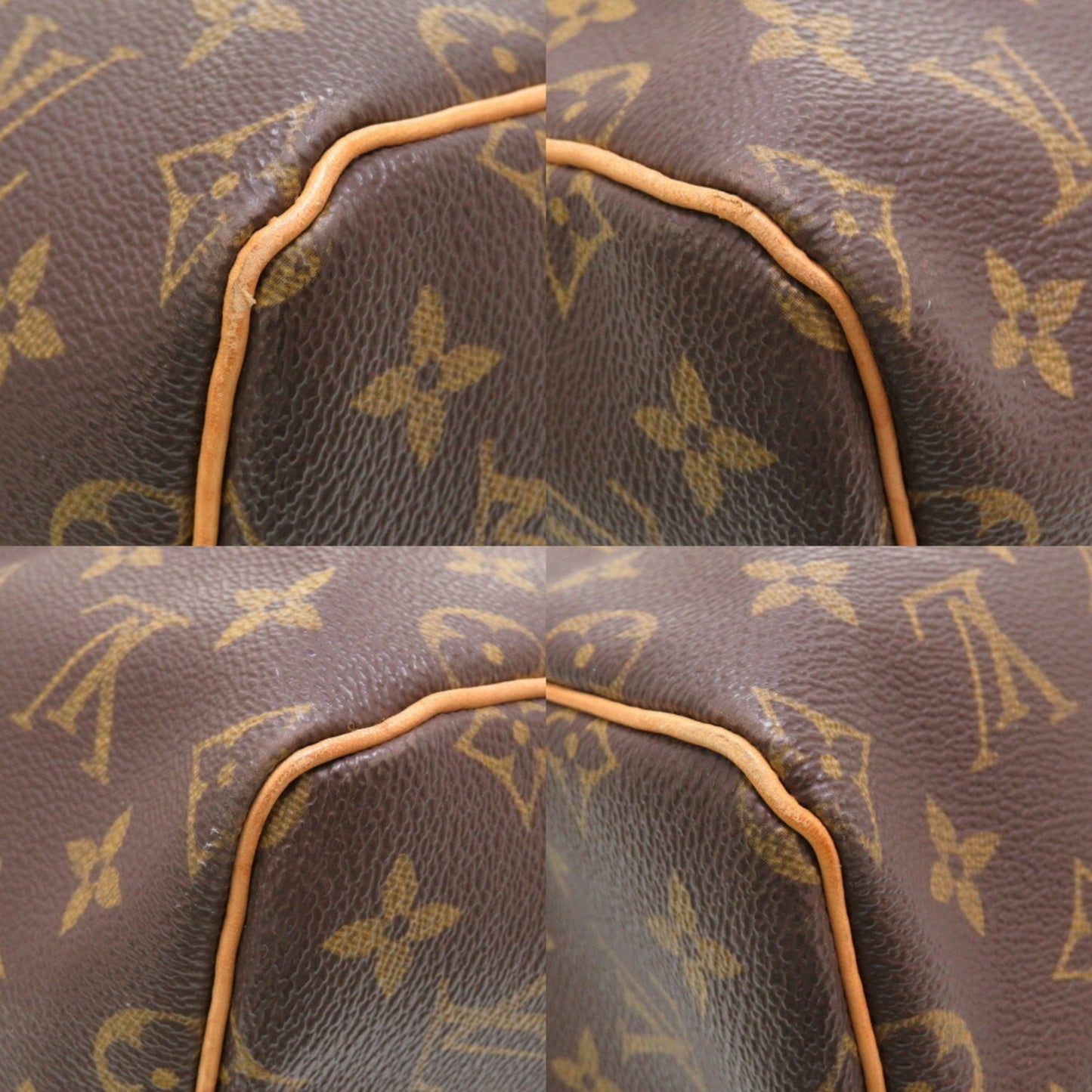 Louis Vuitton Brown Canvas Keepall 55 travel bag