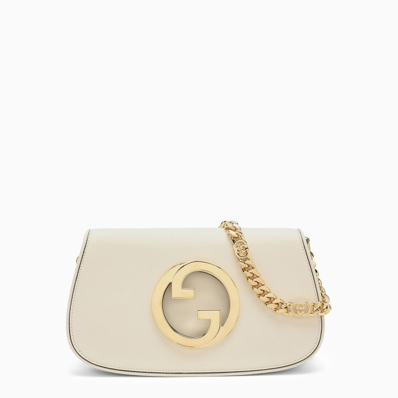 Gucci White Leather Blondie Bag Women