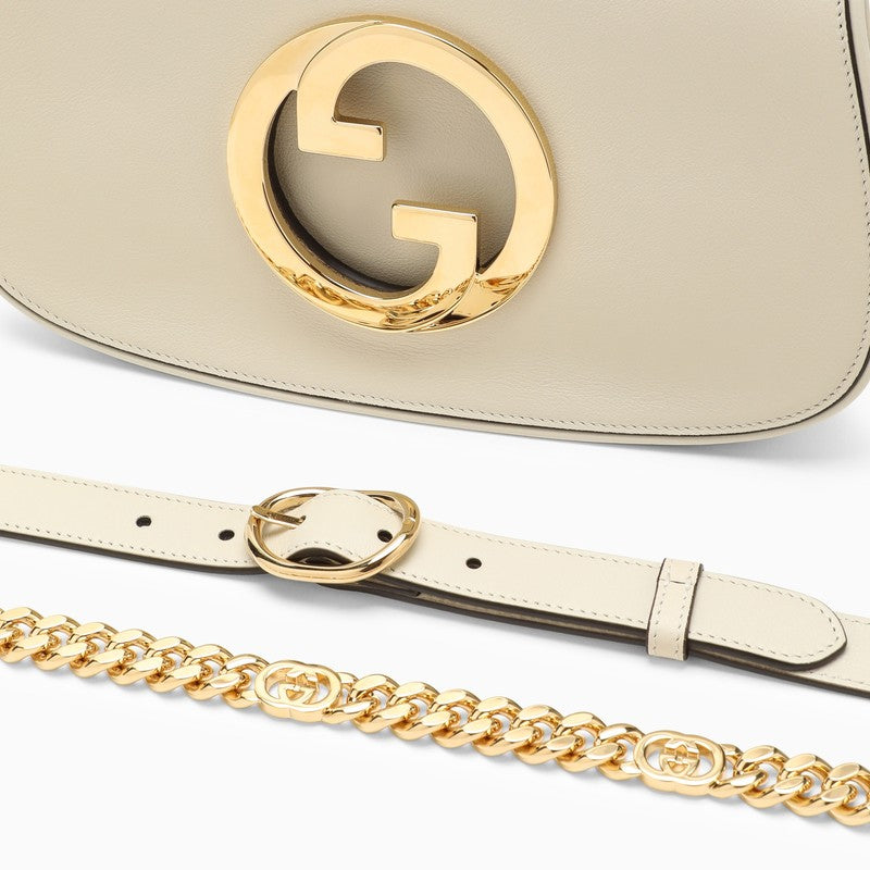 Gucci White Leather Blondie Bag Women