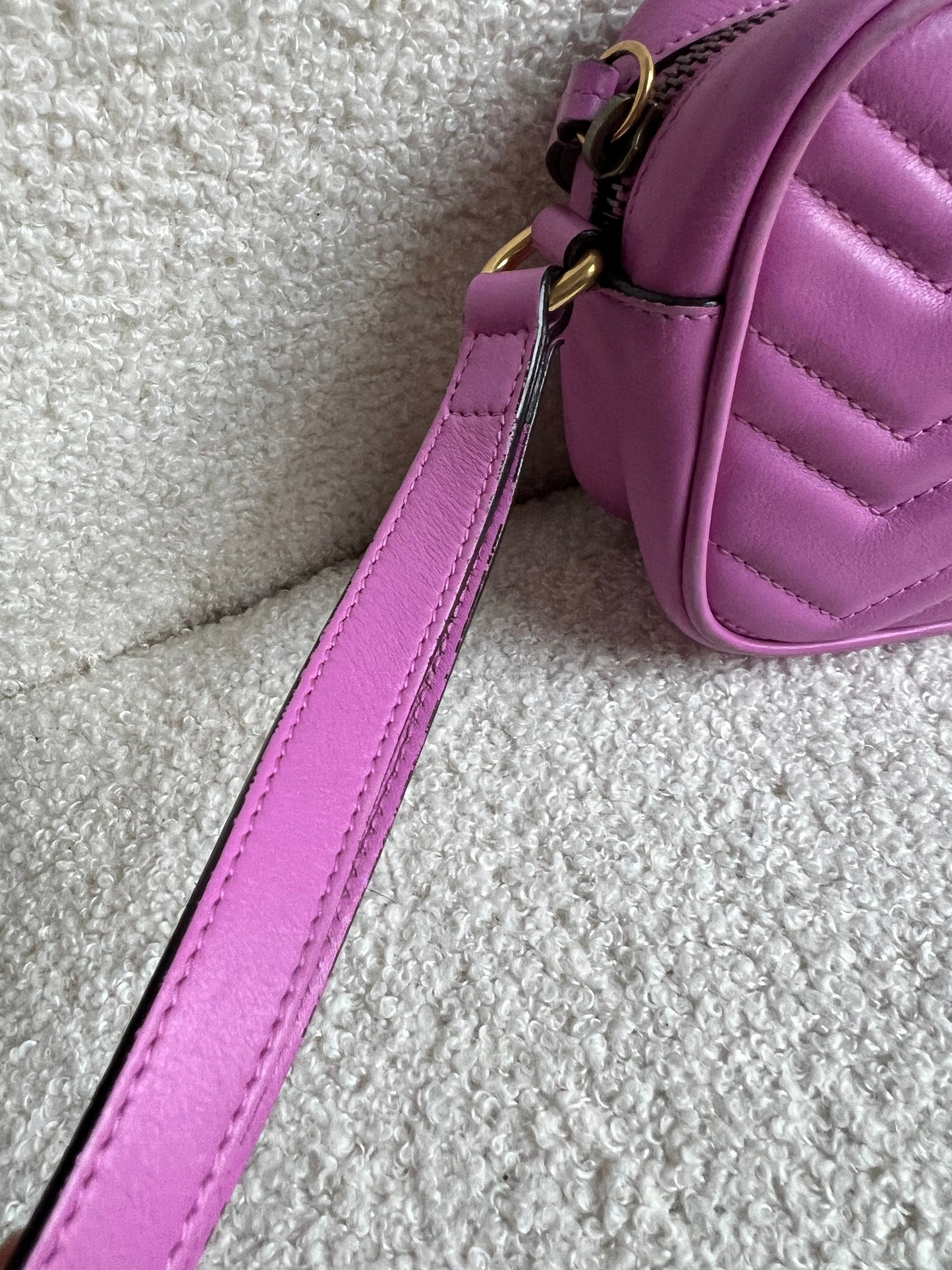 Gucci GG Pink Marmont Clutch