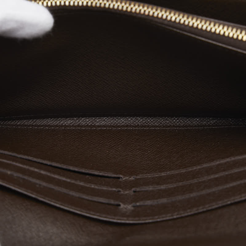 Louis Vuitton Damier Long Wallet Brown Ladies N61734