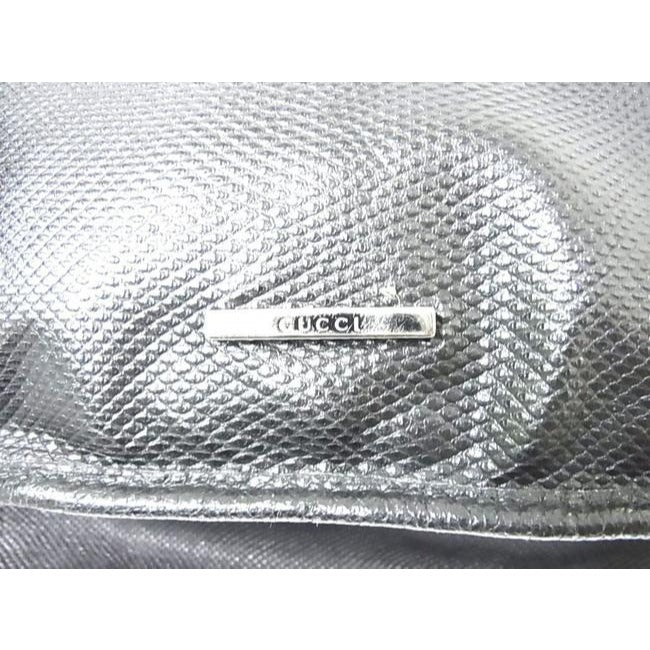 Gucci vintage Tom Ford black snakeskin leather drawstring top bucket bag