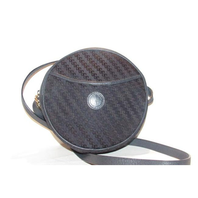 Gucci Vintage Canteen Style Pursesdesigner Purses Dark Navy Blue Diagonal Square G Logo Print Canvas
