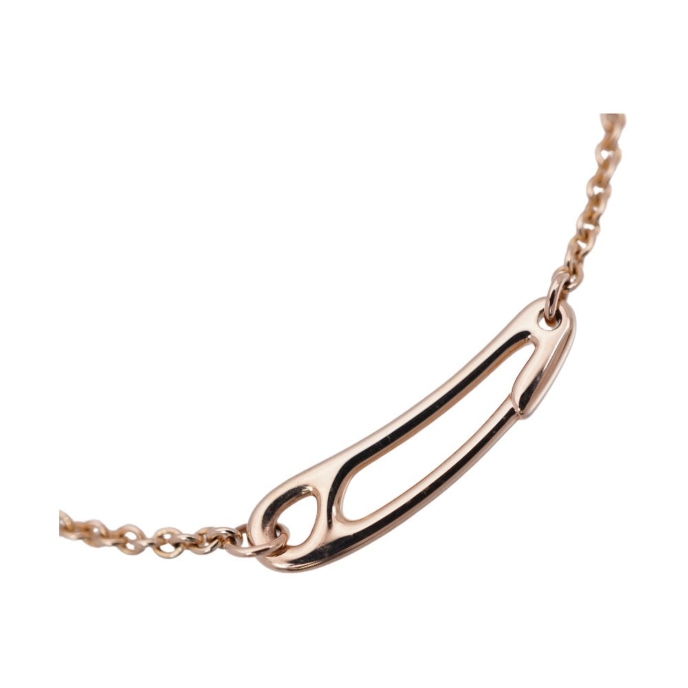HERMES bracelet K18 Pink Gold Pink gold Chene Dunkle Mini Punk SH