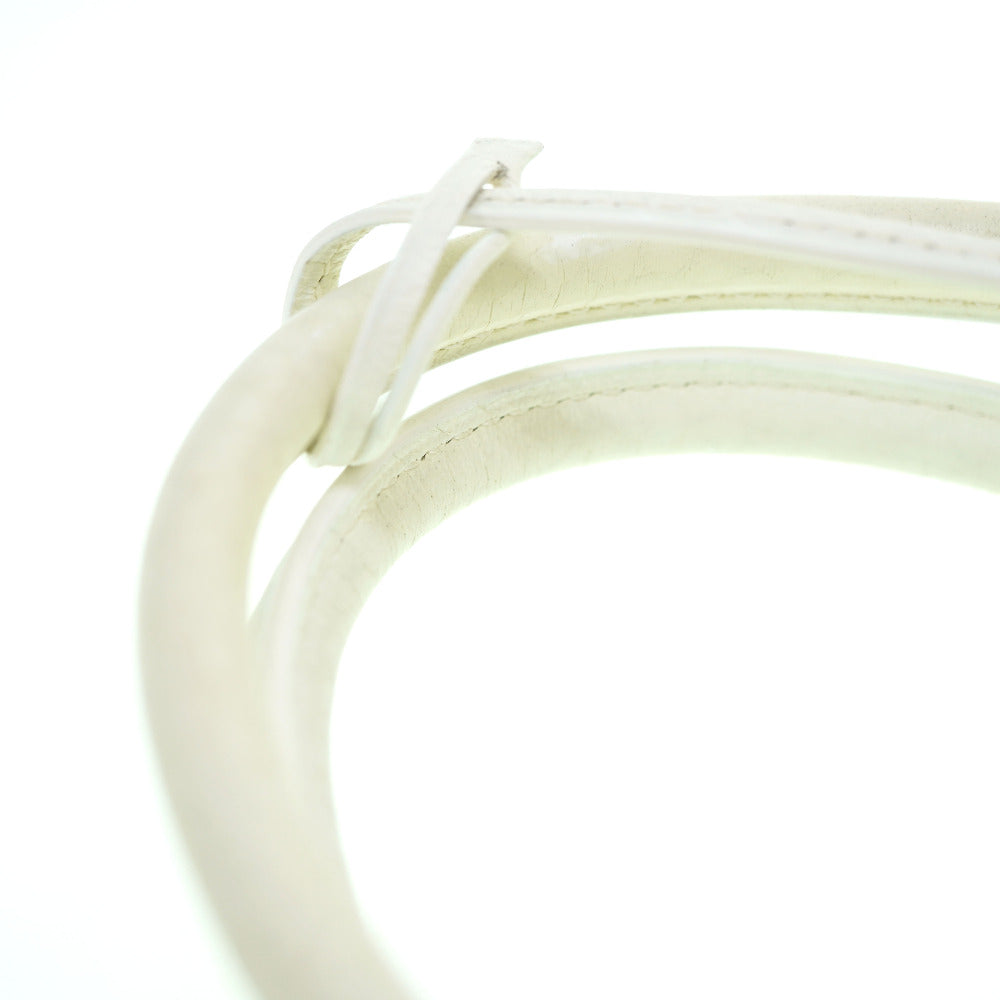 HERMES Handbag Toile H, Taurillon Clemence white Bored 31