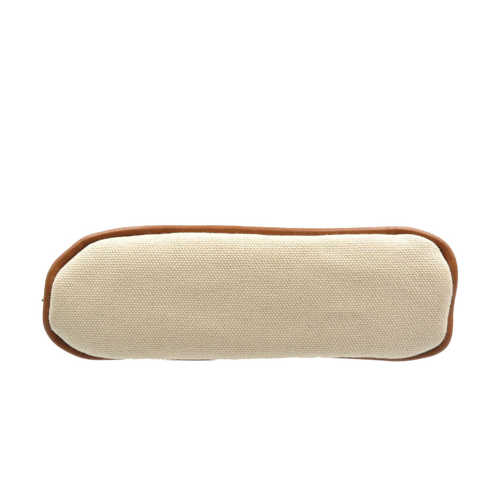 HERMES Pouch canvas natural Bored pouch Women Used
