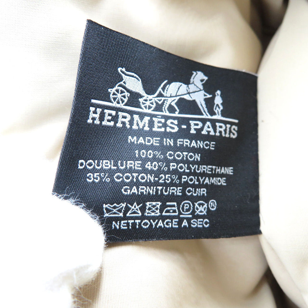 HERMES Pouch canvas natural Bored pouch Women Used