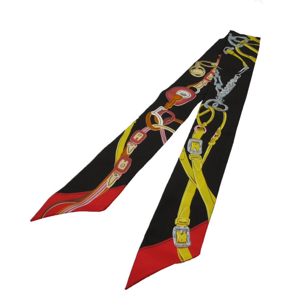HERMES scarf silk Evennes Twilly Bride de Gala Applique Piqué