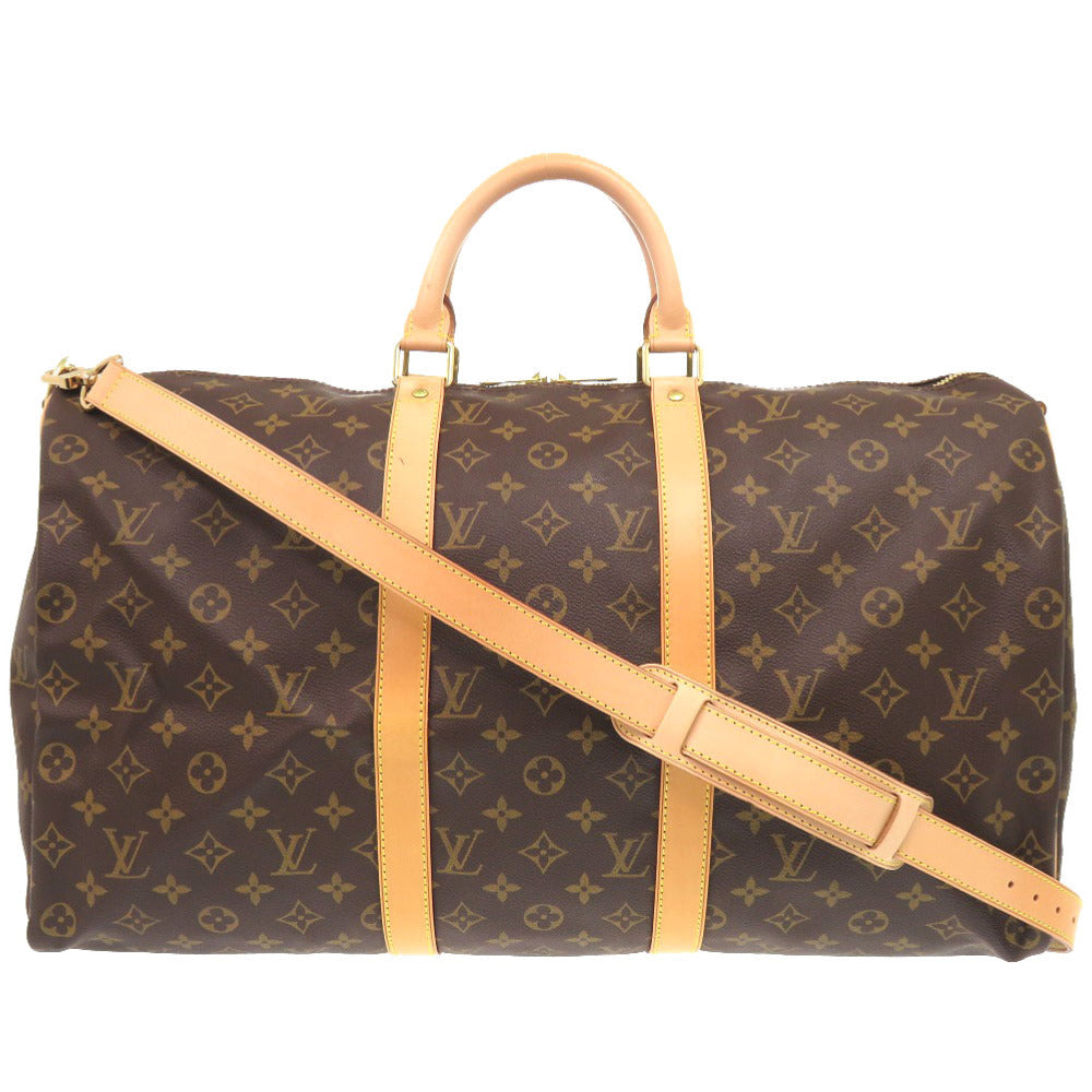 LOUIS VUITTON Boston Duffel bag M41416 Monogram canvas Brown Monogram Keepall bandouliere50 mens Used