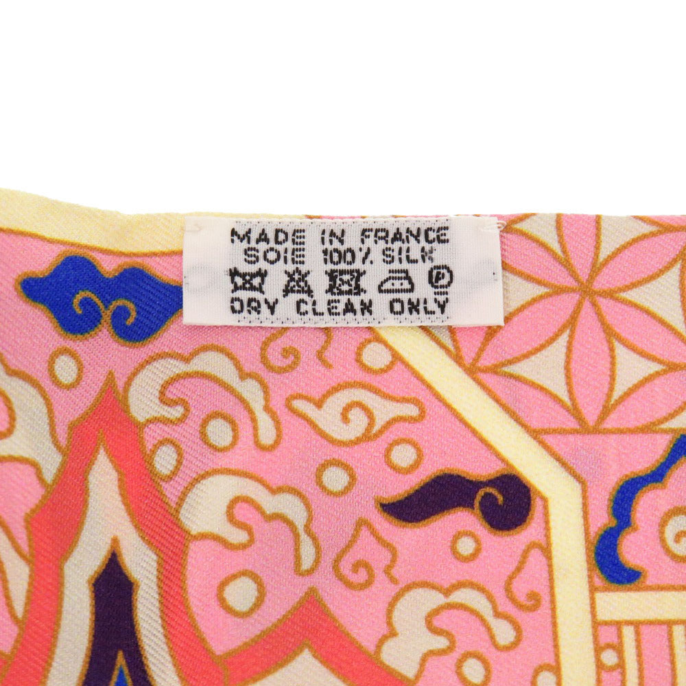 HERMES scarf silk pink Twilly Royal Collection
