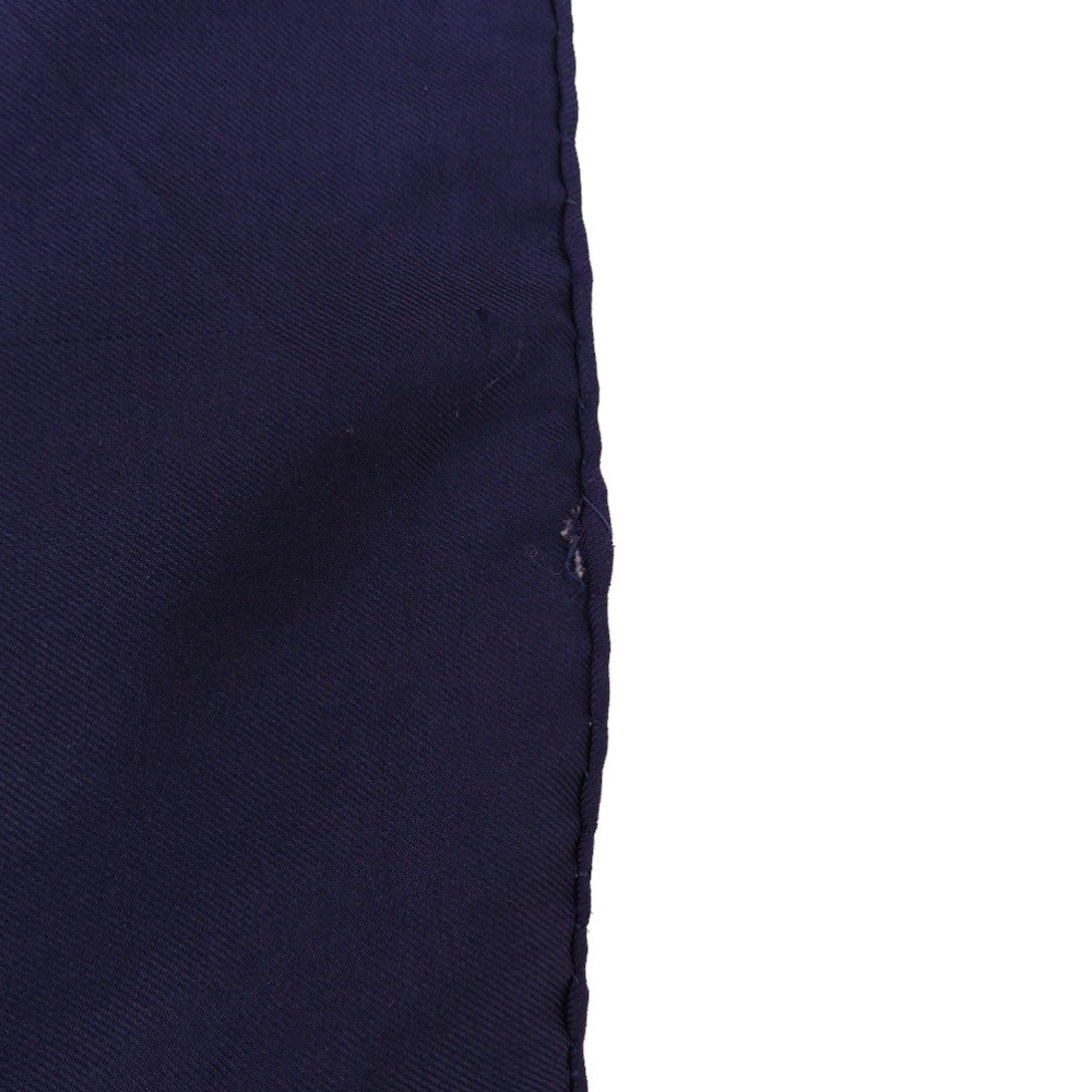 HERMES scarf silk Navy Carre90 ECURIES Stables Women Used
