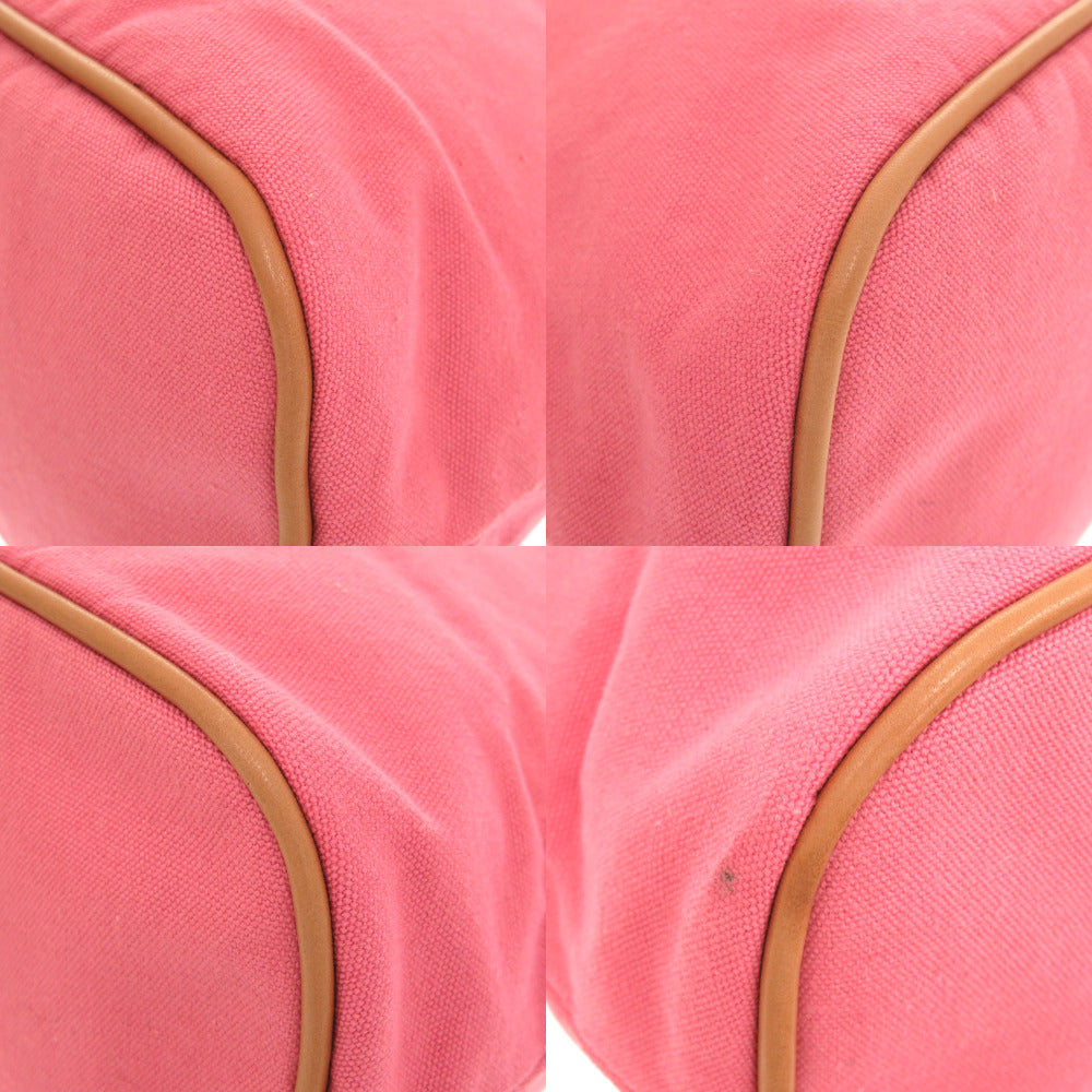 HERMES Pouch canvas pink Bolide Pouch TGM 34 Women Used