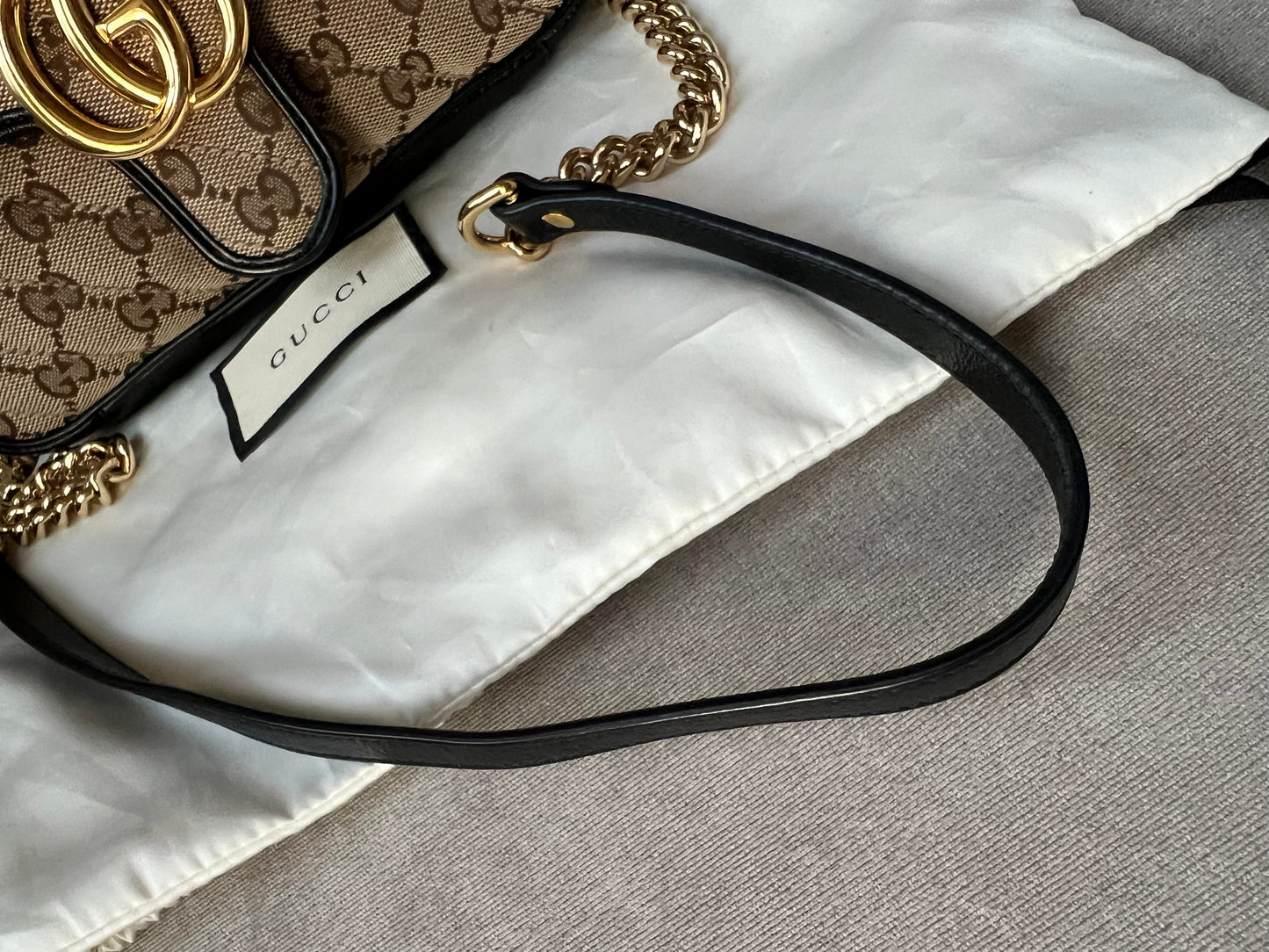 Gucci GG Beige Marmont Mini Shoulder Bag (RRP £1,470)