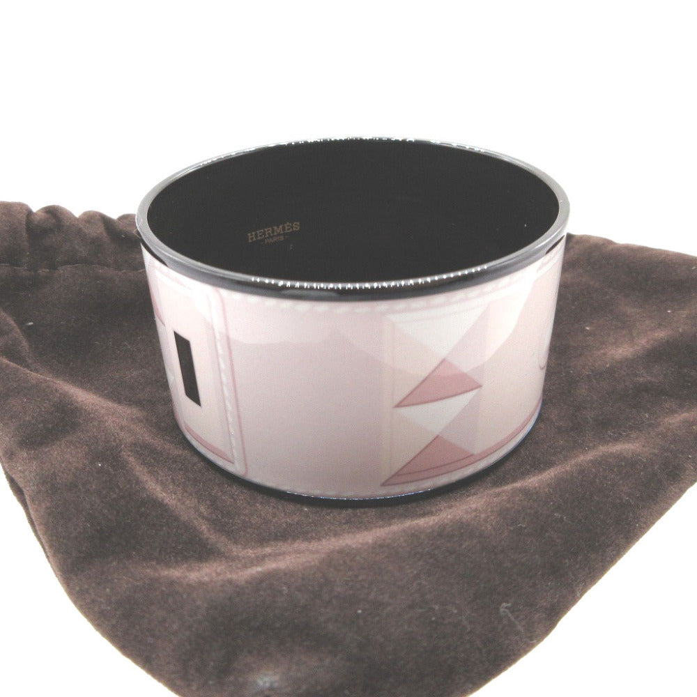 HERMES Bangle metal pink Enamel bangle TGM