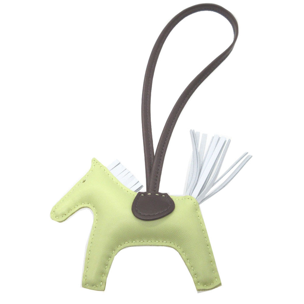 HERMES key ring leather Jones Bourjon Bag charm Rodeo Charm PM Women Used
