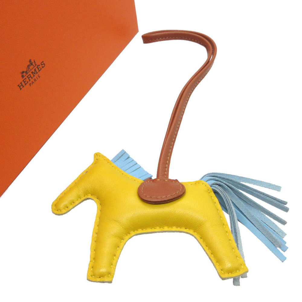 HERMES key ring leather Jonapnapur Bag charm Rodeo Charm PM Women Used