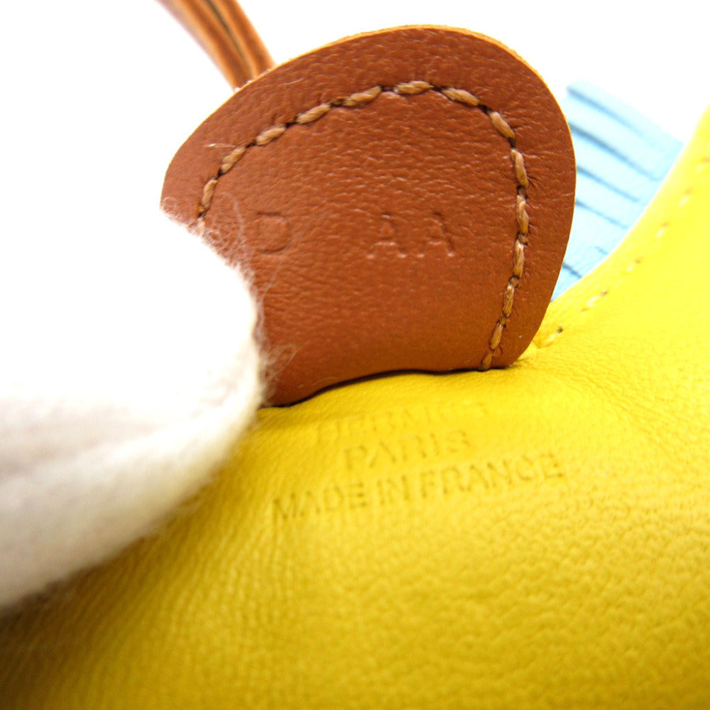 HERMES key ring leather Jonapnapur Bag charm Rodeo Charm PM Women Used