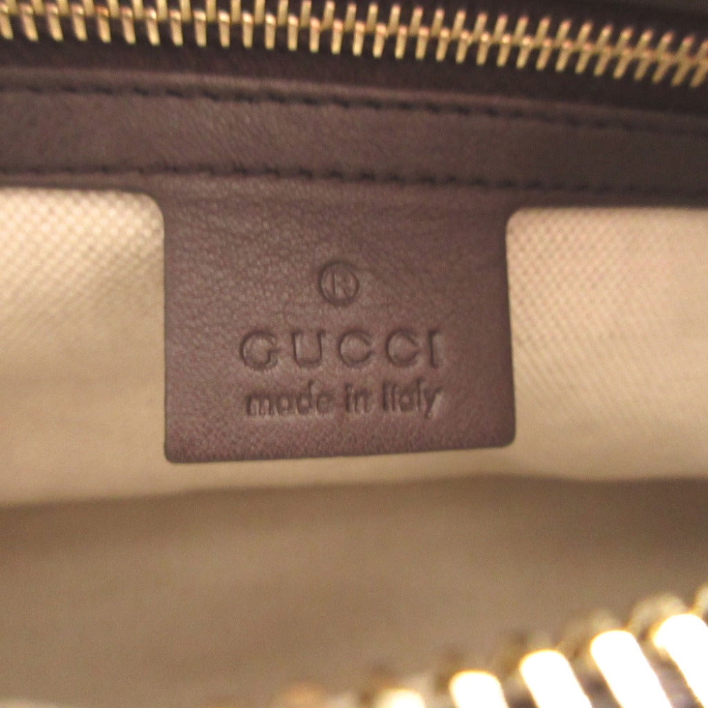 GUCCI Shoulder Bag 257070 leather Brown Lovely Guccisima Women Used