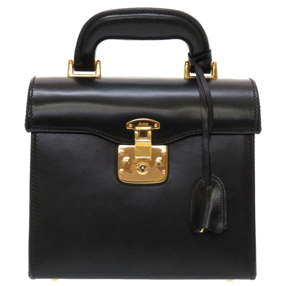 GUCCI Handbag 000 01 0246 leather black Ready lock Women Used