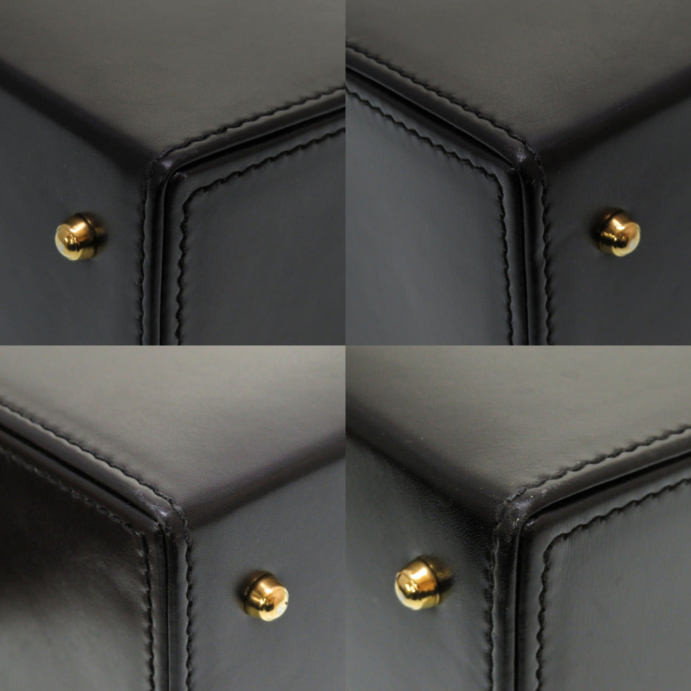 GUCCI Handbag 000 01 0246 leather black Ready lock Women Used