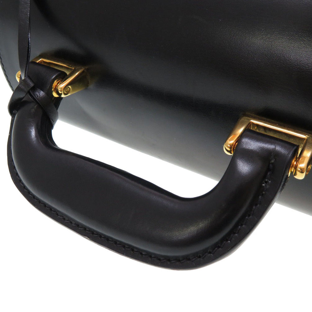 GUCCI Handbag 000 01 0246 leather black Ready lock Women Used