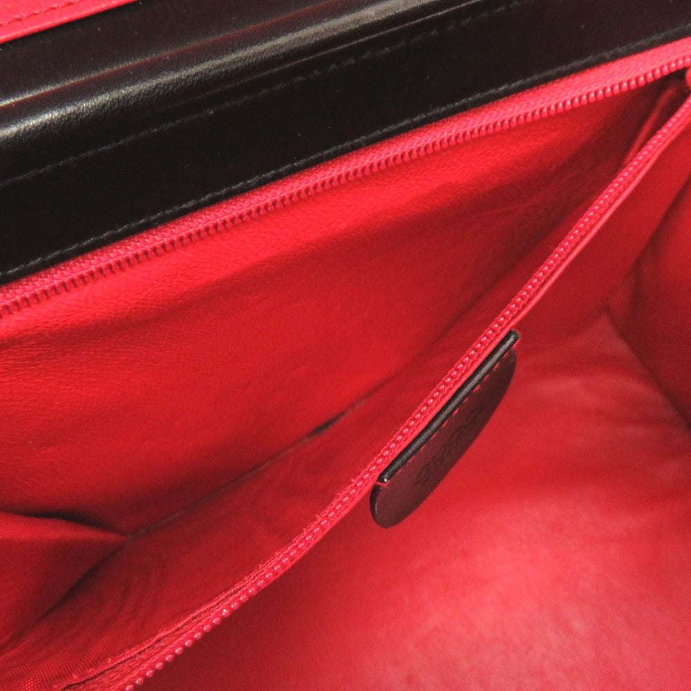 GUCCI Handbag 000 01 0246 leather black Ready lock Women Used