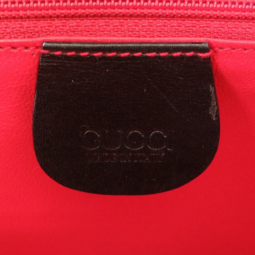 GUCCI Handbag 000 01 0246 leather black Ready lock Women Used