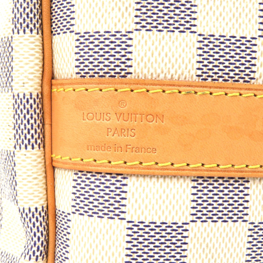 LOUIS VUITTON Boston Duffel bag N41429 Damier Azur Canvas white Keepall bandouliere55