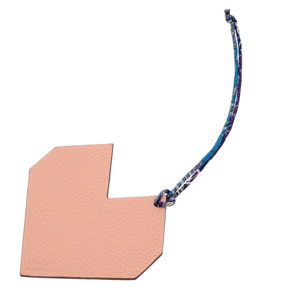 HERMES key ring Togo Brick Petite Ash Heart