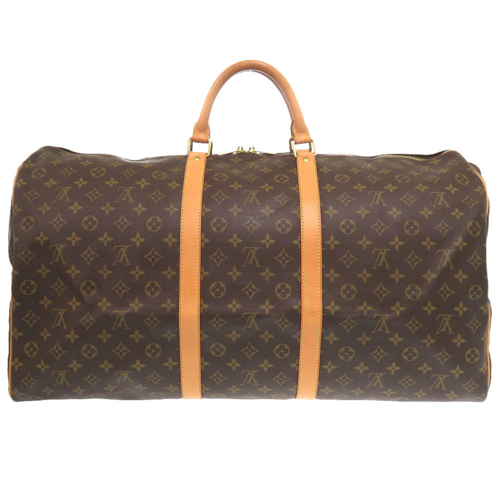 LOUIS VUITTON Boston Duffel bag M41422 Monogram canvas Brown Monogram Keepall 60 mens Used