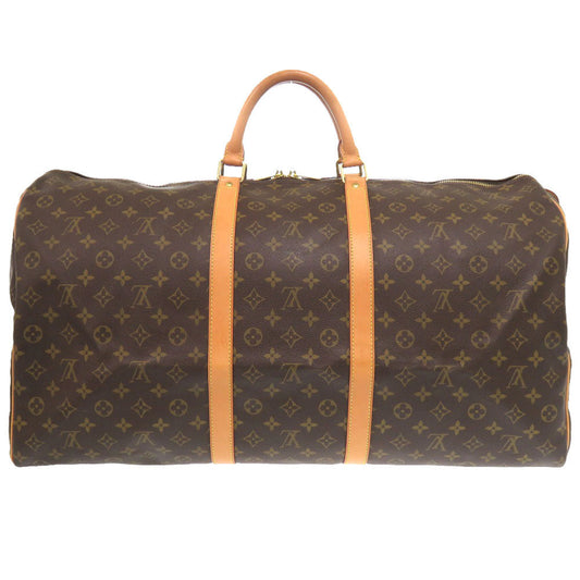 LOUIS VUITTON Boston Duffel bag M41422 Monogram canvas Brown Monogram Keepall 60 mens Used